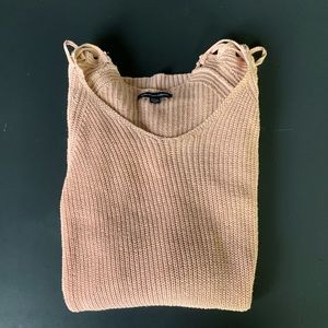 Super cute laced shoulder AE sweater!